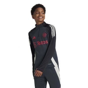 adidas Performance bluza copii MUFC EU TR TOPY culoarea gri, cu imprimeu, IS8085