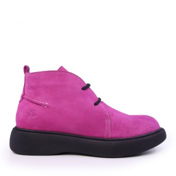 Ghete femei Benvenuti fuchsia din piele întoarsă 2508DG8065VFU