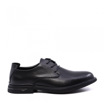 Pantofi derby bărbați Benvenuti negri din piele 3859BP335N