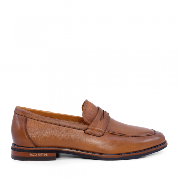 Pantofi loafers bărbați Enzo Bertini maro din piele 1787BP1191CO