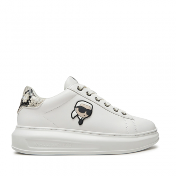 Sneaker femei Karl Lagerfeld Kapri Karl NFT albi din piele 2058DP62528A