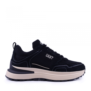 Sneakers bărbați Gant Cazidy negri din velur și textil 1748BP637645VN