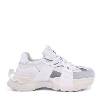 Sneakers chunky femei Luca di Gioia albi din piele 3847DP380A