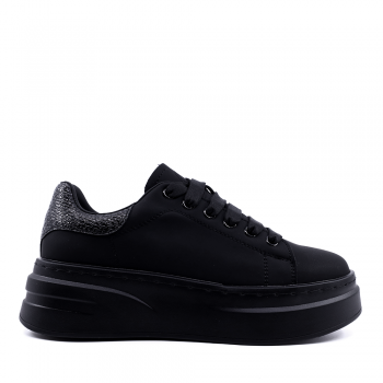 Sneakers femei Benvenuti negri din piele 1278DP1223N