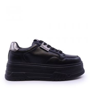 Sneakers femei Benvenuti negru din piele 3748DP145N