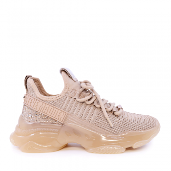 Sneakers femei Steve Madden nude din material textil și ștrasuri aplicate 1468dpmaxillarnu