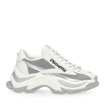 Sneakers femei Steve Madden Zoomz albi  1468dpzoomzag