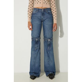 Coperni jeansi Open Knee Jeans femei high waist, COPP55252