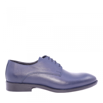 Pantofi derby bărbați Benvenuti bleumarin din piele naturală 1336BP118BL