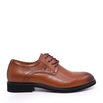 Pantofi derby bărbați Benvenuti cognac din piele 3857BP324CO