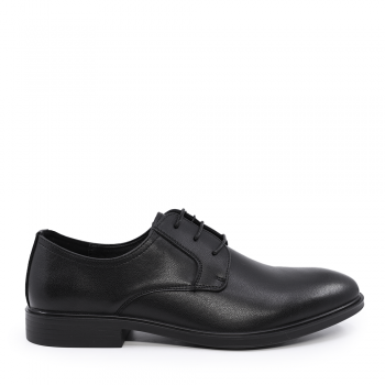 Pantofi derby bărbați Benvenuti negri din piele 3859BP607N