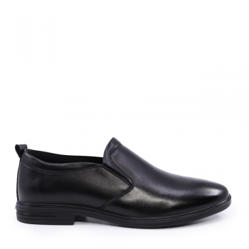 Pantofi loafer bărbați Benvenuti negri din piele 3859BP051N