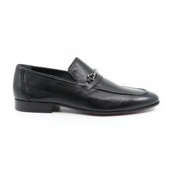 Pantofi loafers bărbați Enzo Bertini negri din piele 3385BP4900N