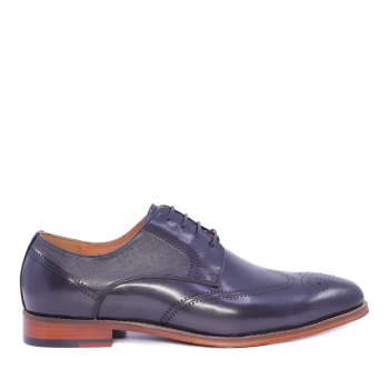 Pantofi oxford bărbați Enzo Bertini gri închis din piele 1646BP221747GR