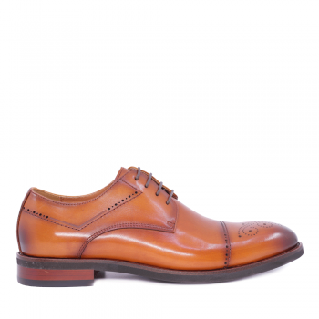 Pantofi oxford bărbați Enzo Bertini maro  din piele 1646BP220197M