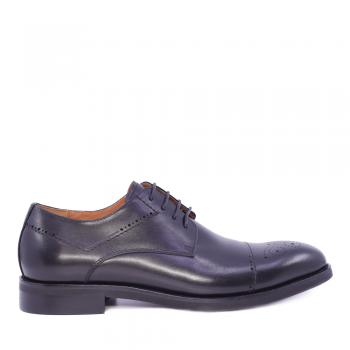 Pantofi oxford bărbați Enzo Bertini negri din piele 1646BP220197N