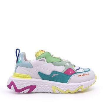 Sneakers femei Karl Lagerfeld Blaze Strike multicolori din piele 2057DP62423MU