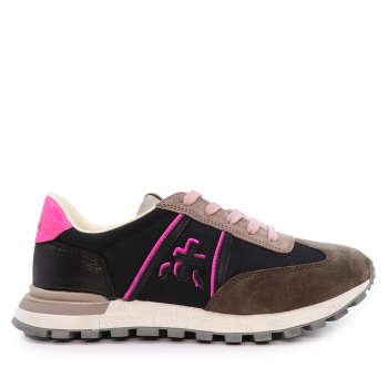 Sneakers femei Premiata John Low  negri din piele 1694DP6025N