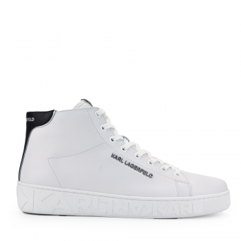 Sneakers high top bărbați Karl Lagerfeld albi 2054bg51040a