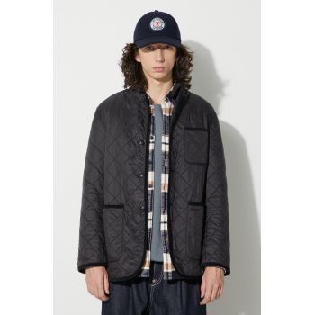 Barbour geacă Barbour Foreman Polarquilt bărbați, culoarea negru, de tranziție, MQU1740