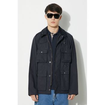 Barbour jacheta de bumbac Modified Transport Casual culoarea albastru marin, de tranzitie, MCA0966