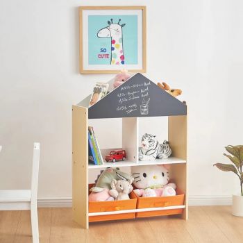 Organizator din lemn pentru jucarii si carti Ginger Home Wood