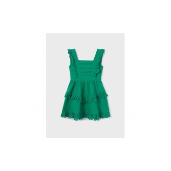 Rochie fete - 302085835 - Bumbac - Verde