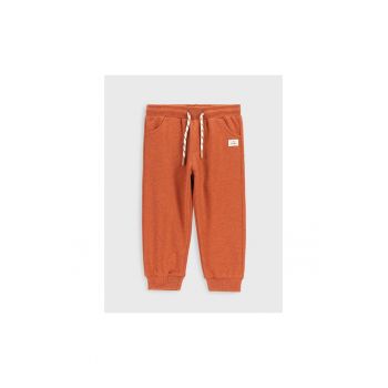 Pantaloni lungi - 301159544 - Bumbac - Poliester - Maro