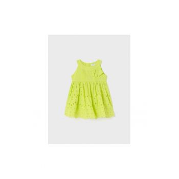 Rochie fete - 302066575 - Bumbac - Verde