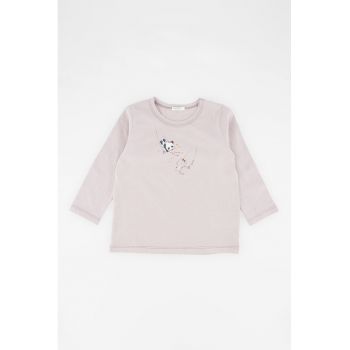 Bluza de bumbac cu imprimeu grafic