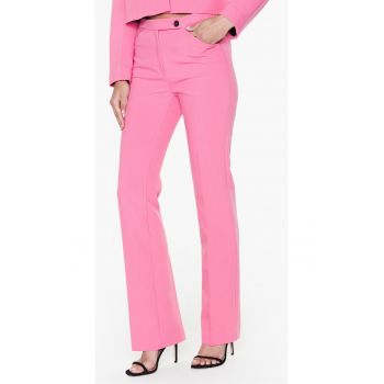 Pantaloni dama - 301724179 - Poliester - Roz