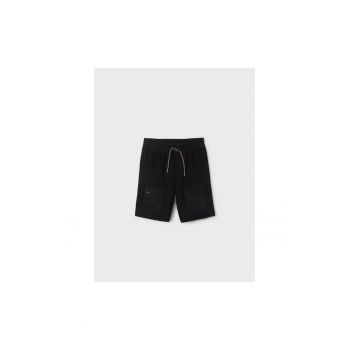 Pantaloni lungi - 302031351 - Bumbac - Poliester - Negru