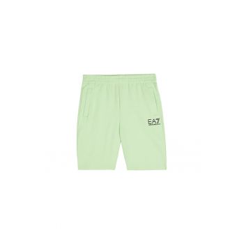 Pantaloni scurti copii - EA7 Emporio Armani - Bumbac - Verde