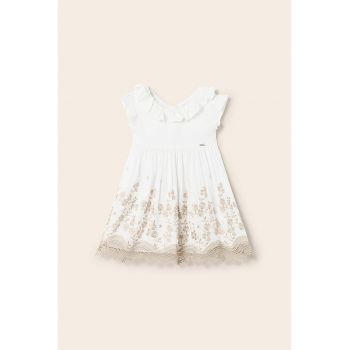 Rochie baby-doll cu broderie