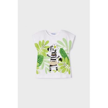 Tricou de bumbac cu model grafic