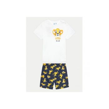 Pijama copii - 77272 - Bleumarin/Alb - Bumbac