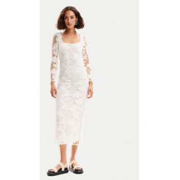 Rochie dama - 76435 - Alb - Bumbac