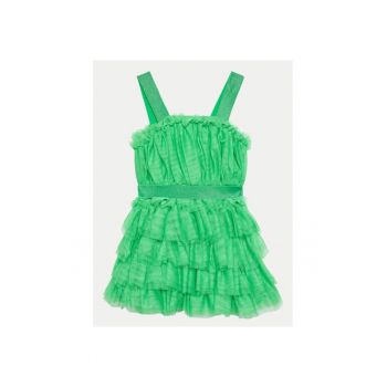 Rochie fete - 77258 - Verde - Poliester