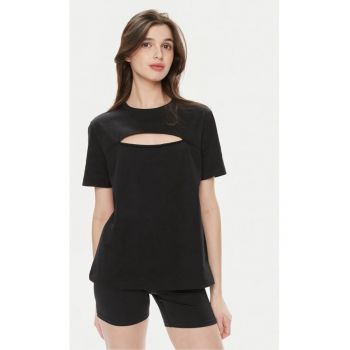 Tricou dama - 91568 - Bumbac - Negru