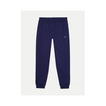 Pantaloni barbati - 303822798 - Albastru inchis - Bumbac