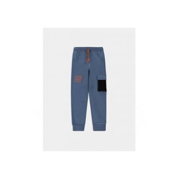 Pantaloni copii - 14352 - Albastru - Bumbac