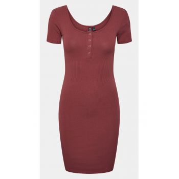 Rochie dama - 303434038 - Rosu - Bumbac