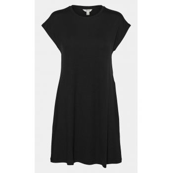 Rochie dama - 303613082 - Negru - Lyocell