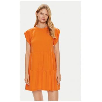 Rochie dama - 9037 - Bumbac - Portocaliu