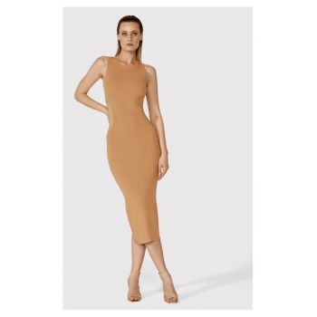 Rochie - 40677 - Viscoza - Maro