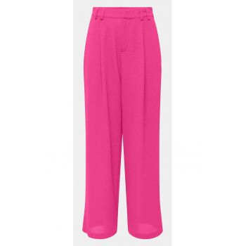 Pantaloni dama - 303602635 - Roz - Viscoza