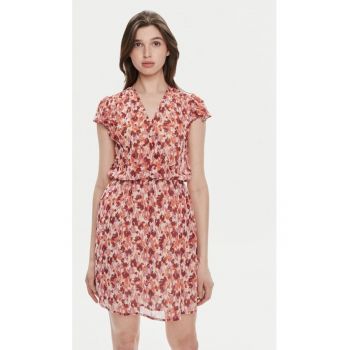 Rochie dama - 17746 - Portocaliu/Maro - Poliester