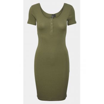 Rochie dama - 303434168 - Verde - Bumbac