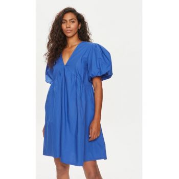 Rochie dama - Albastru - Bumbac -