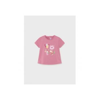 Tricou copii - 12495 - Roz - Bumbac